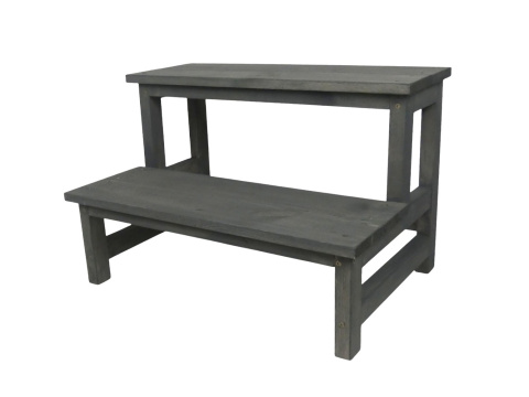 Schodek dwustopniowy - "XL" Popielaty Schodek dwustopniowy - "XL" Popielaty