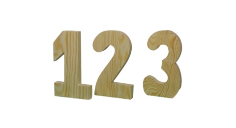 Cyferki 1 2 3 - Małe Naturalne
