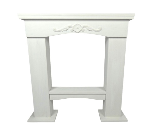 Drewniany Portal Kominkowy "Elegance" - Biały