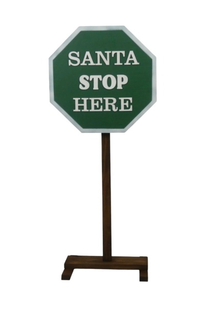 Drogowskaz znak STOP - Zielony