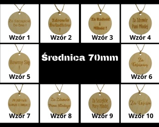 Eleganckie eko zawieszki na butelki weselne (10 szt) 16 wzorów – personalizowane podziękowanie dla gości