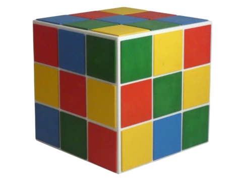 Kostka rubika "BOX" do sesji - Dwukolorowa