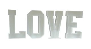 Duże drewniane litery 3D LOVE – dekoracja na wesele i eventy