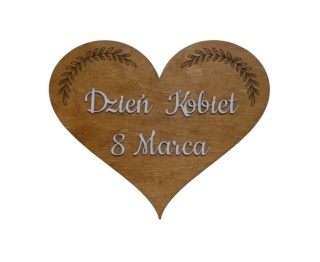 Tabliczka " Dzień Kobiet 8 Marca " - Koniak