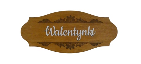 Tabliczka " Walentynki " - Koniak