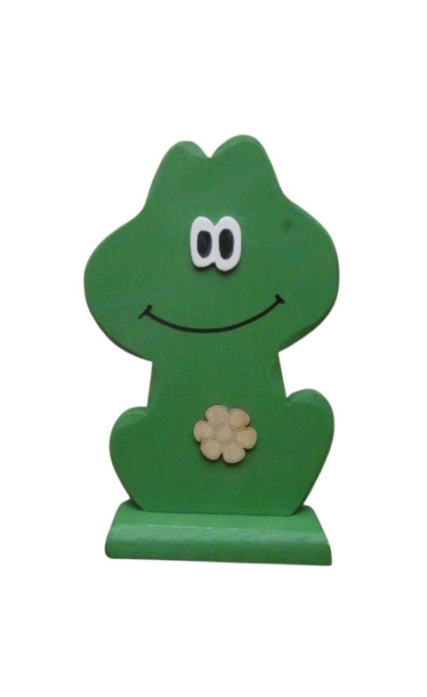 Żaba drewninana - Wiosenna dekorazja zielona