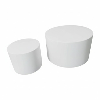 Zestaw Walec do sesji h 28/30 cm ∅ 33/50 cm - Biały