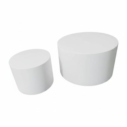 Zestaw Walec do sesji h 28/30 cm ∅ 33/50 cm - Biały